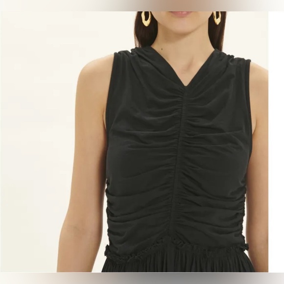 ULLA JOHNSON  Sascha ruched midi dress NWT - Picture 12 of 15